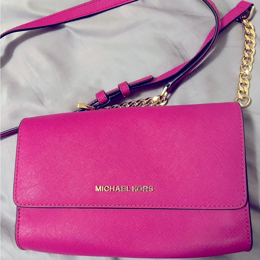 Pink Michael Kors crossbody.
